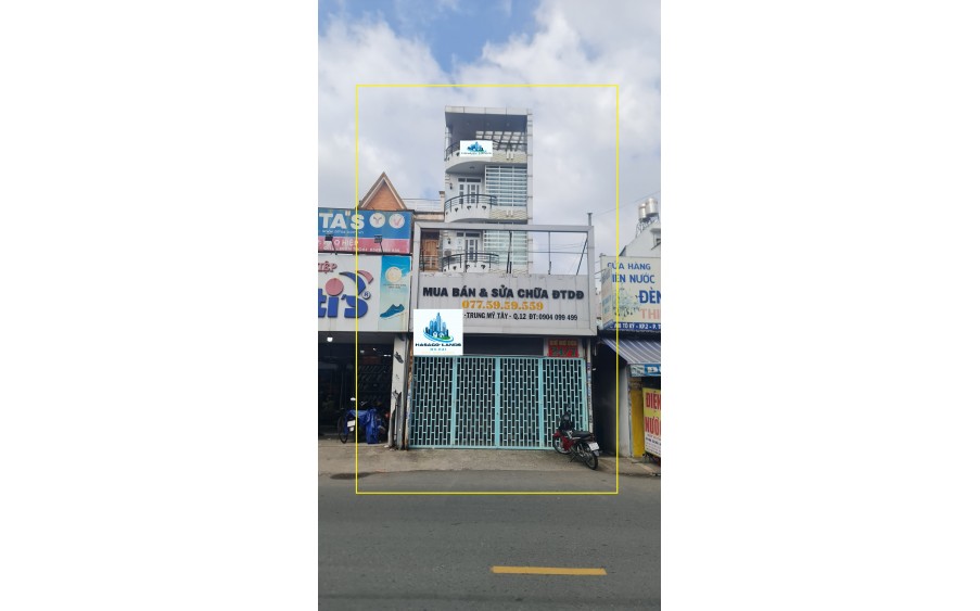 Cho thuê nhà Mặt Tiền Tô Ký 150m2, 4Lầu+ST - CẠNH CHỢ-CHUNG CƯ